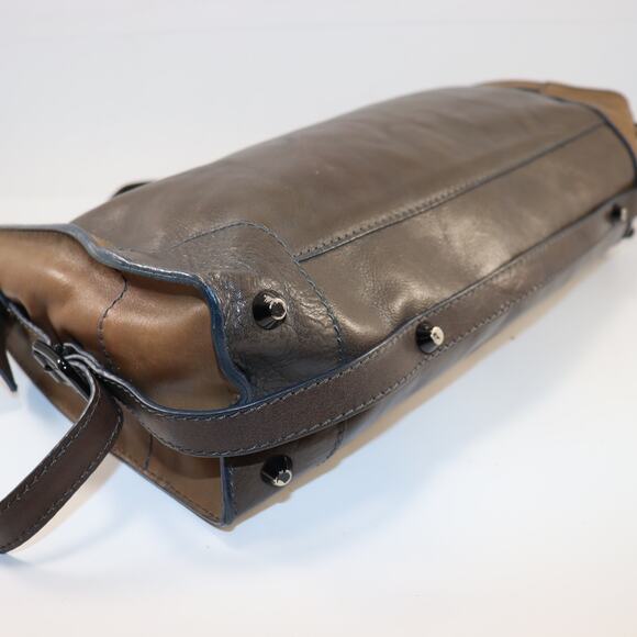 Chloé Paddington East/West Satchel Brown Leather Heavy Chunky Style - Picture 6 of 8